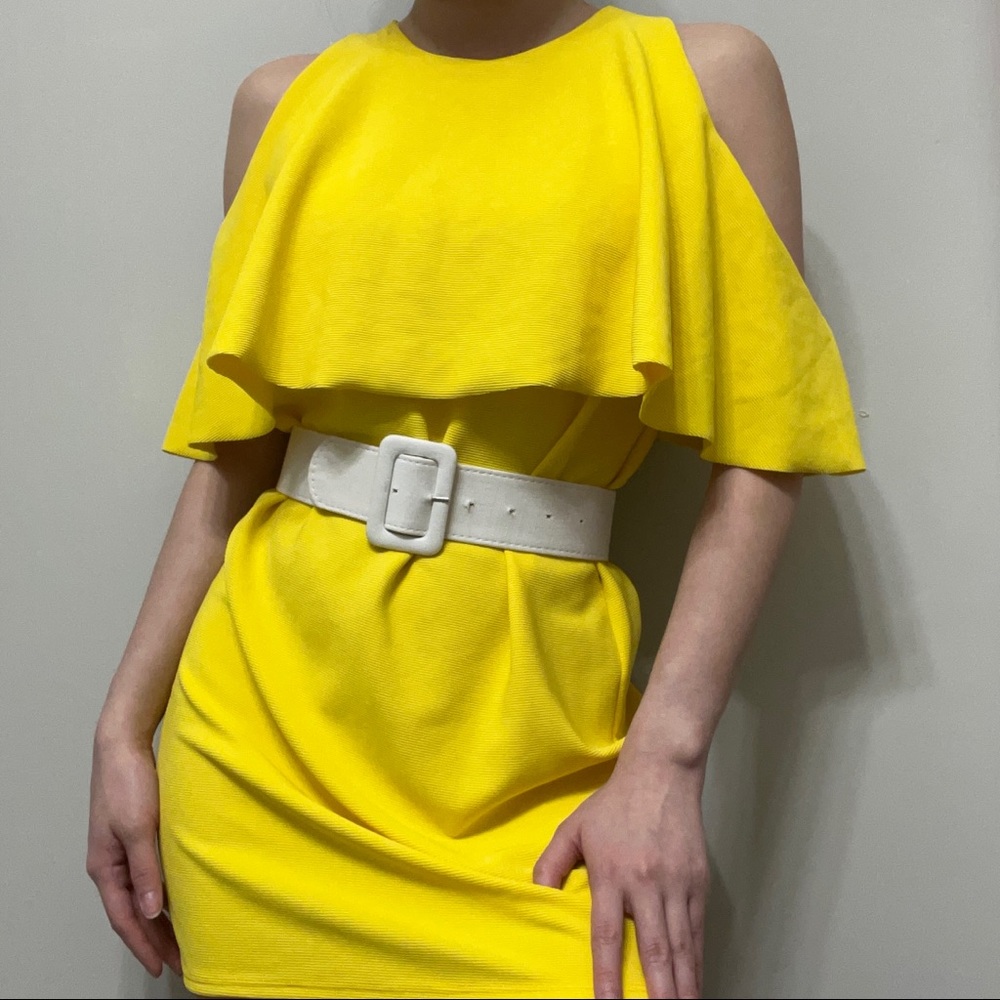 NWT Zara Bright Sunshine Yellow Dress
